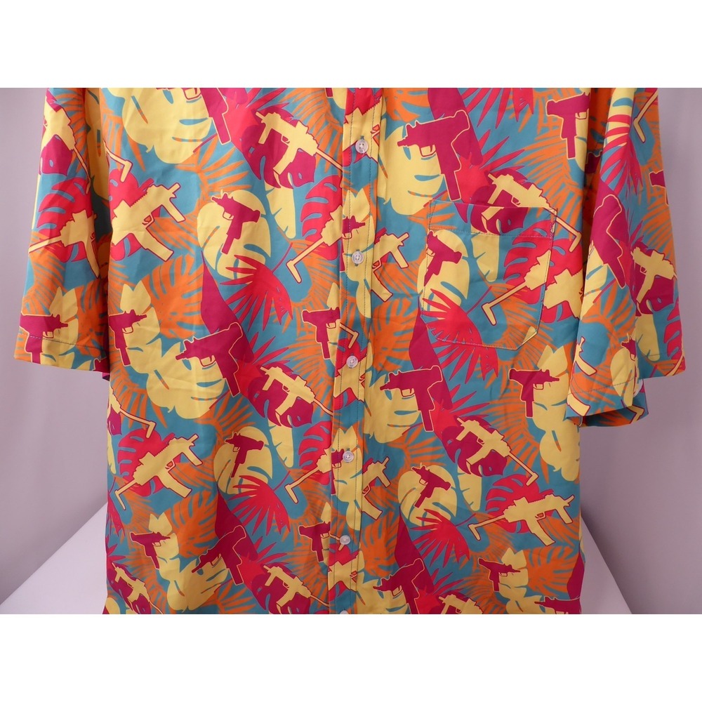 Savage Tacticians Hawaiian Spray and Pray Button Shirt 3XL - Picture 2 of 5